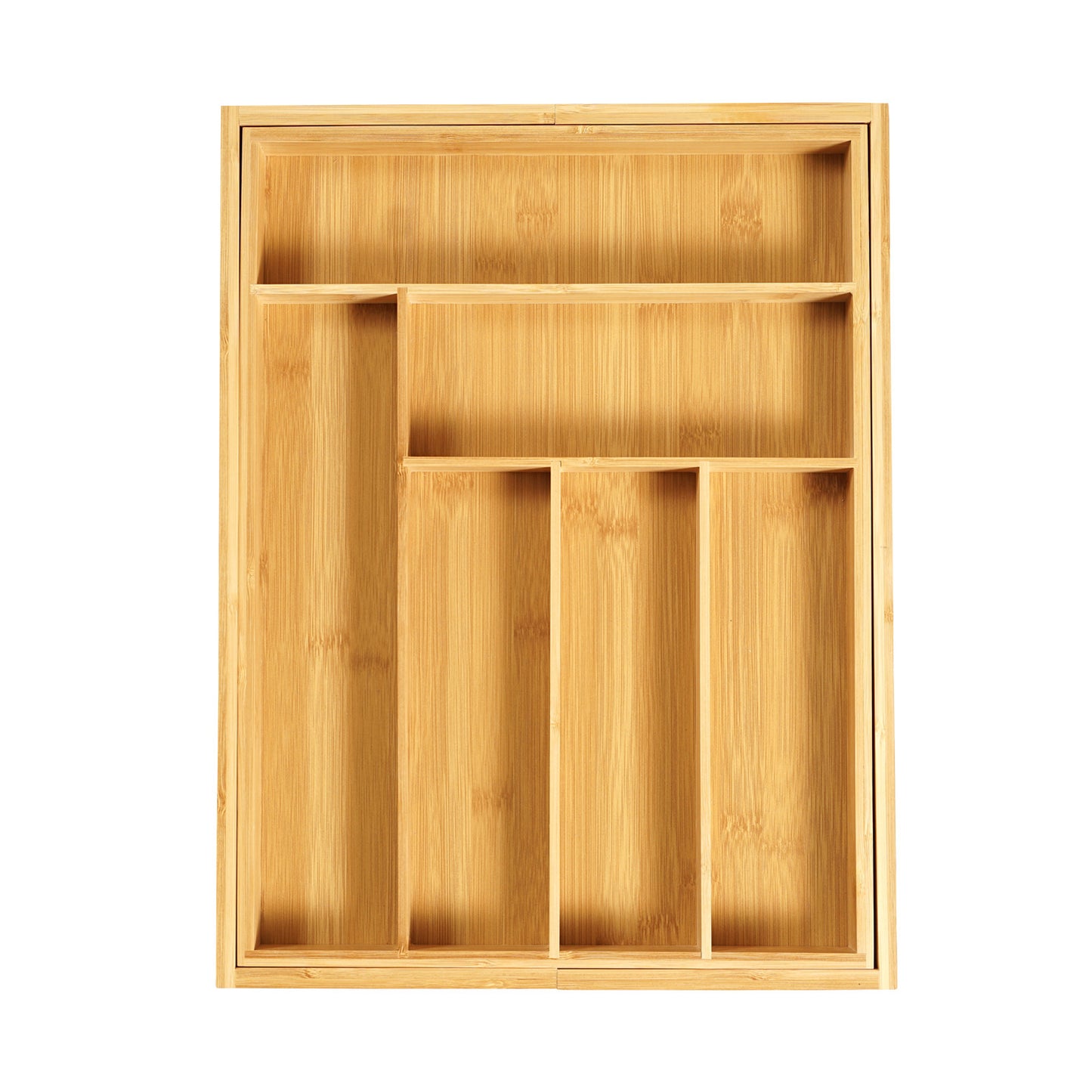 Bamboo Retractable Knife Box Drawer Storage Box