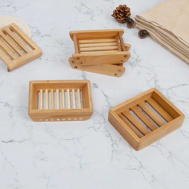 Bamboo and Wood Drain Soap Box