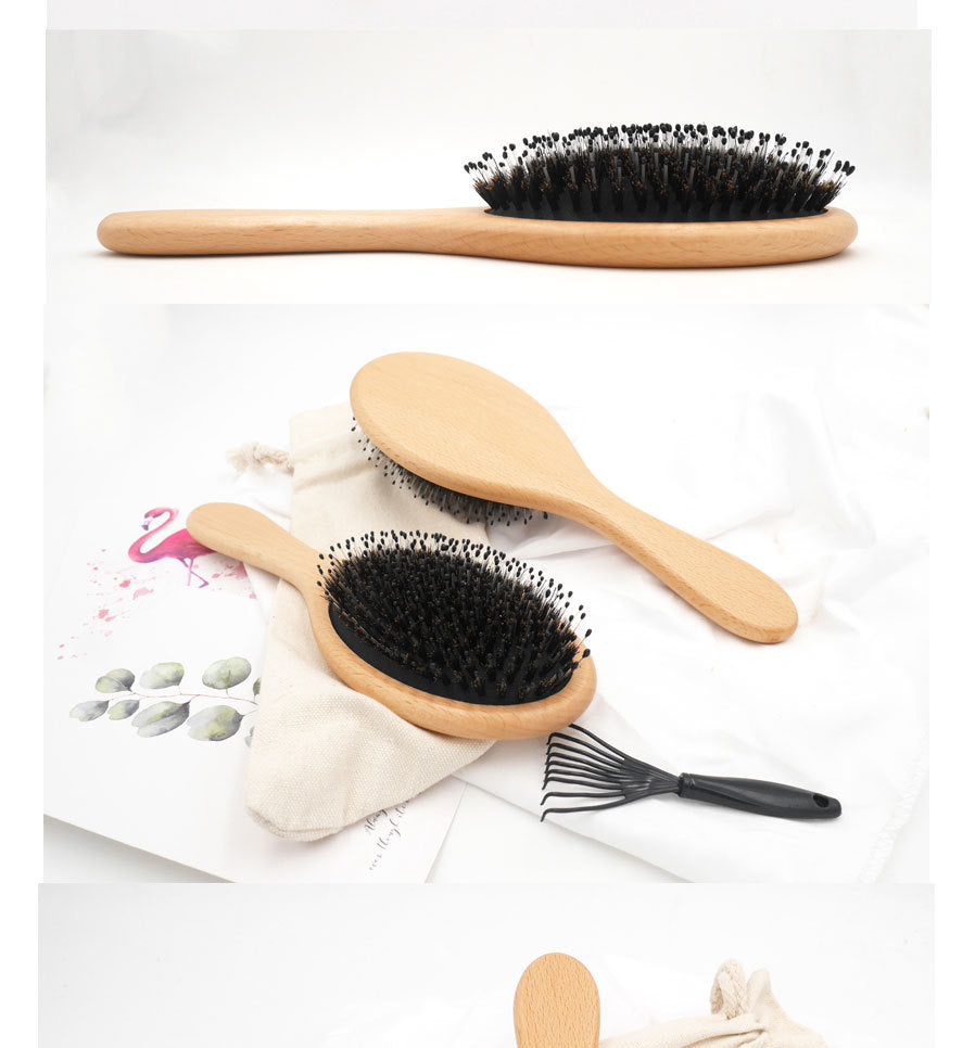 Beech Massage Hair Comb