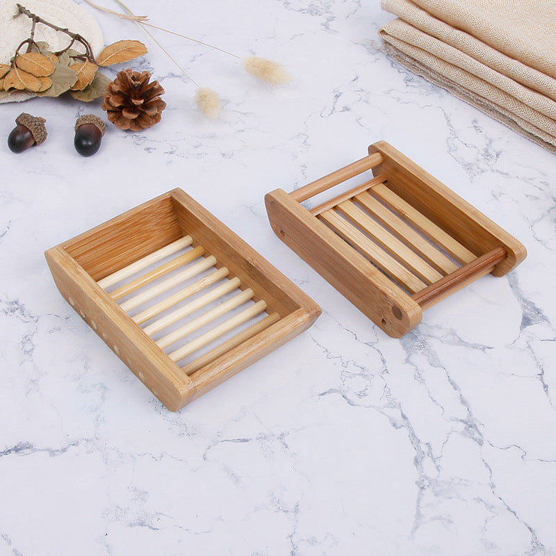 Bamboo and Wood Drain Soap Box